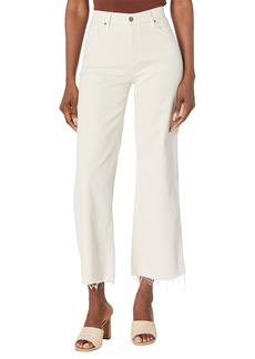 AG Adriano Goldschmied Women's Saige High Rise Straight Wide Leg Crop Pant
