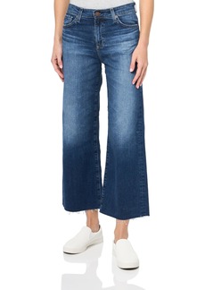 AG Adriano Goldschmied Womens Saige High Rise Straight Wide Leg Jeans   US