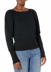 AG Adriano Goldschmied womens Walker Vintage Fit Puff Sleeve Sweatshirt Shirt   US