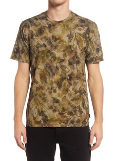 AG Adriano Goldschmied AG Bryce Slim Fit Graphic Tee in Hidden Bloom Green Multi at Nordstrom