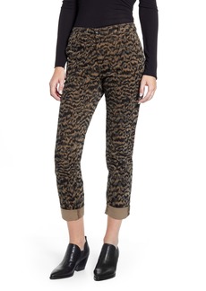 AG Adriano Goldschmied AG Caden Print Ankle Twill Trousers in Shadow A-Dark Bayou/Black at Nordstrom Rack