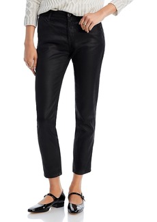 AG Adriano Goldschmied Ag Caden Straight Jeans in Leatherette Super Black
