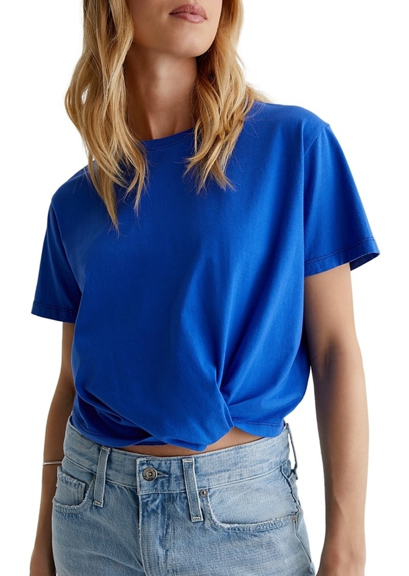 AG Adriano Goldschmied Ag Clara Waist Knotted Tee