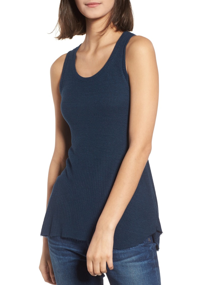 AG Adriano Goldschmied AG Coraline Ribbed Tank in Surf Blue at Nordstrom Rack