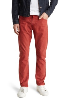 AG Adriano Goldschmied AG Everett Linen & Cotton Pants in Sulfur Mahogany Red at Nordstrom Rack