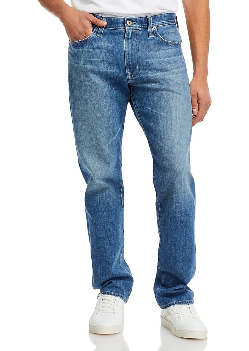 AG Adriano Goldschmied Ag Everett Slim Straight Fit Jeans in Runyon Blue
