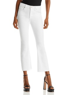 AG Adriano Goldschmied Ag Farrah High Rise Bootcut Crop Jeans in Modern White