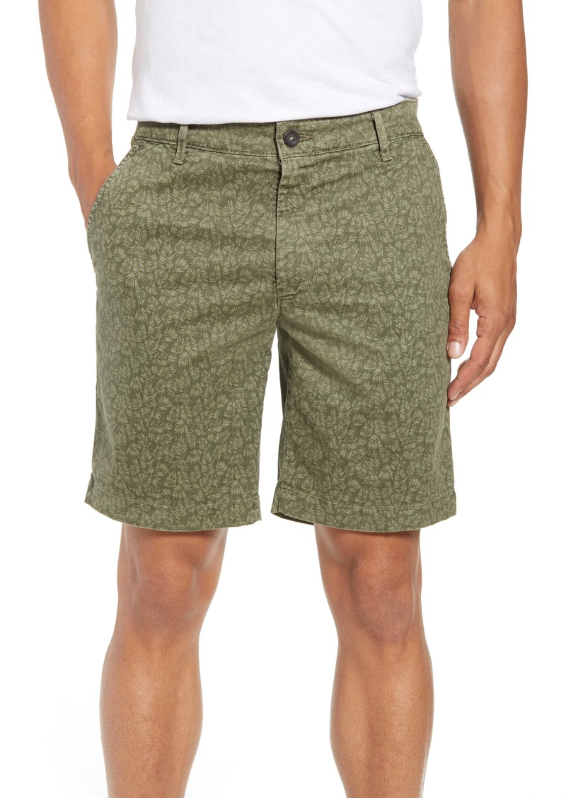 AG Adriano Goldschmied AG Flora Print Slim Fit Shorts in Sulfur Dry Cypress at Nordstrom Rack