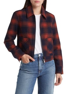 AG Adriano Goldschmied AG Francoise Plaid Zip-Up Jacket