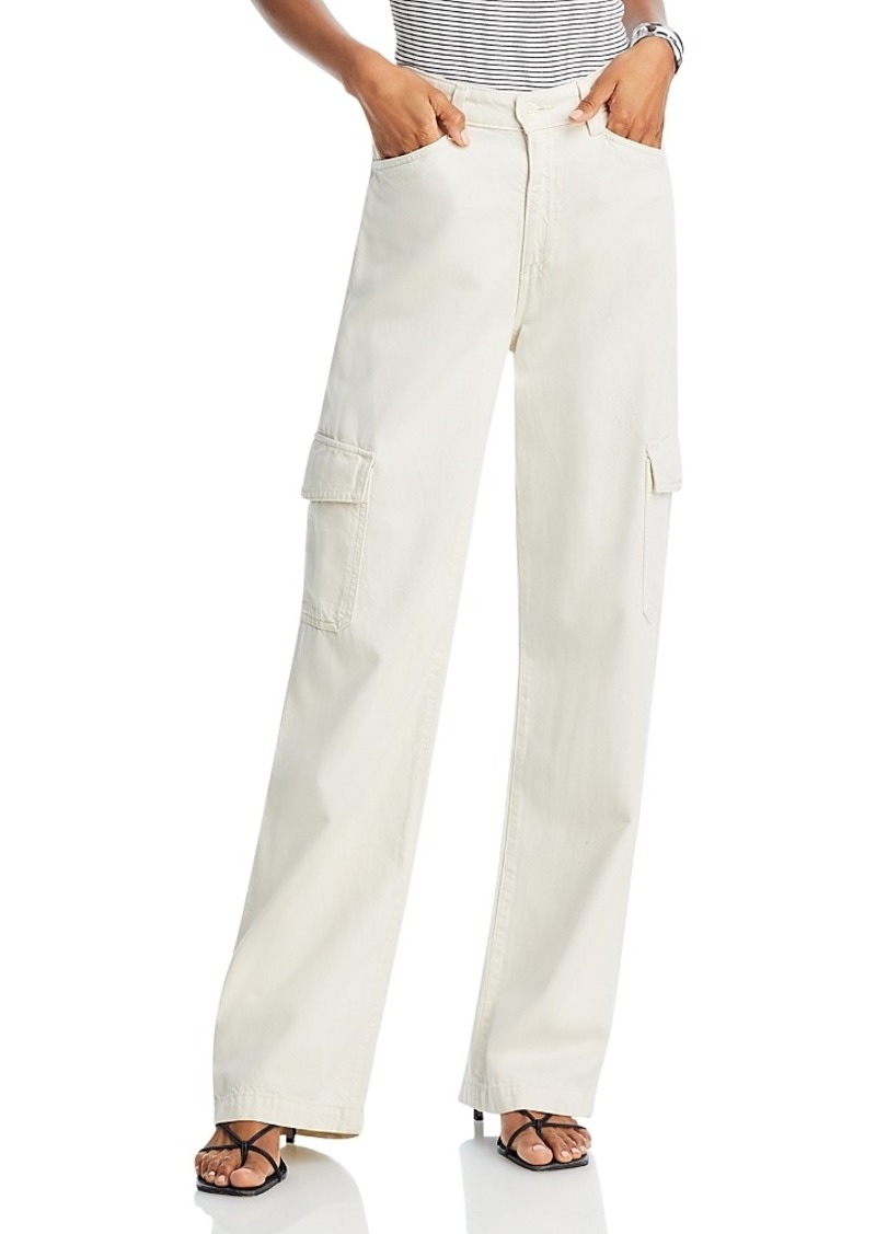 AG Adriano Goldschmied Ag Gatina High Rise Wide Leg Cargo Jeans in Opal Stone