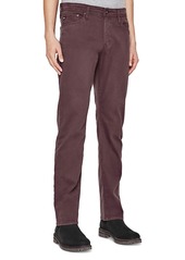 AG Adriano Goldschmied Ag Graduate 32 Straight Fit Twill Pants in Pinot Noir