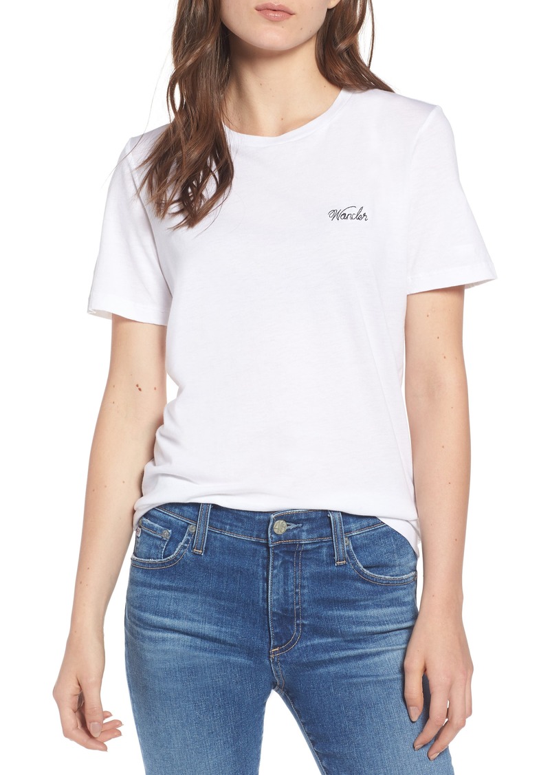AG Adriano Goldschmied AG Gray Boyfriend Tee in True White at Nordstrom Rack