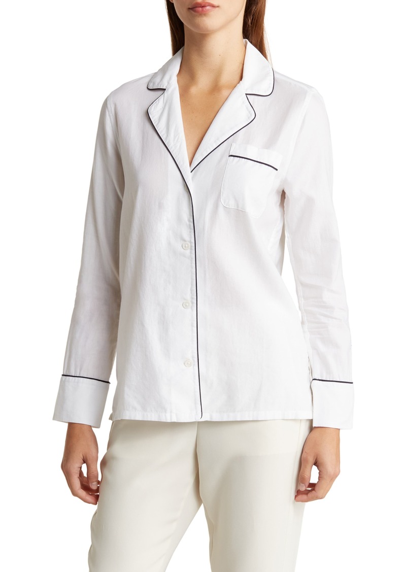 AG Adriano Goldschmied AG Iris Long Sleeve Button Front Shirt in True White at Nordstrom Rack