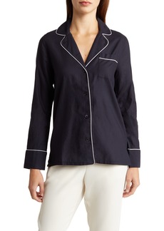 AG Adriano Goldschmied AG Iris Long Sleeve Button Front Shirt in True Black at Nordstrom Rack