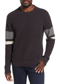 AG Adriano Goldschmied AG Jett Slim Fit Crewneck Sweater in Faded Black at Nordstrom
