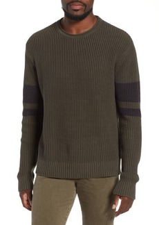 AG Adriano Goldschmied AG Jett Slim Fit Crewneck Sweater in Oak Grove/Black at Nordstrom