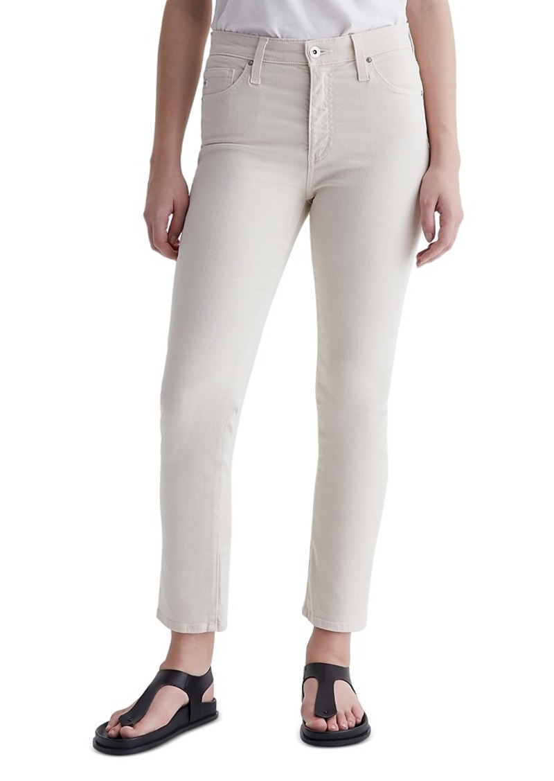 AG Adriano Goldschmied Ag Mari High Rise Slim Straight Jeans in Sulfur