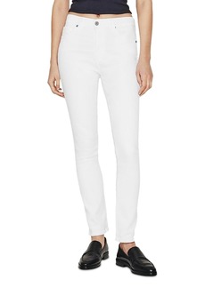 AG Adriano Goldschmied Ag Mari High Rise Slim Straight Jeans in White