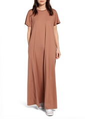 AG Adriano Goldschmied AG Micah Stretch Cotton Maxi T-Shirt Dress in Almond Butter at Nordstrom Rack
