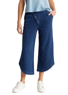 AG Adriano Goldschmied AG Obtri Cotton Crop Wide Leg Pants in Blue at Nordstrom Rack