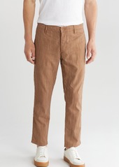 AG Adriano Goldschmied AG Payton Drawstring Pinstripe Pants in Mini Striation Walnut Brown at Nordstrom Rack
