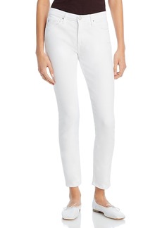 AG Adriano Goldschmied Ag Prima Mid Rise Ankle Slim Jeans in White
