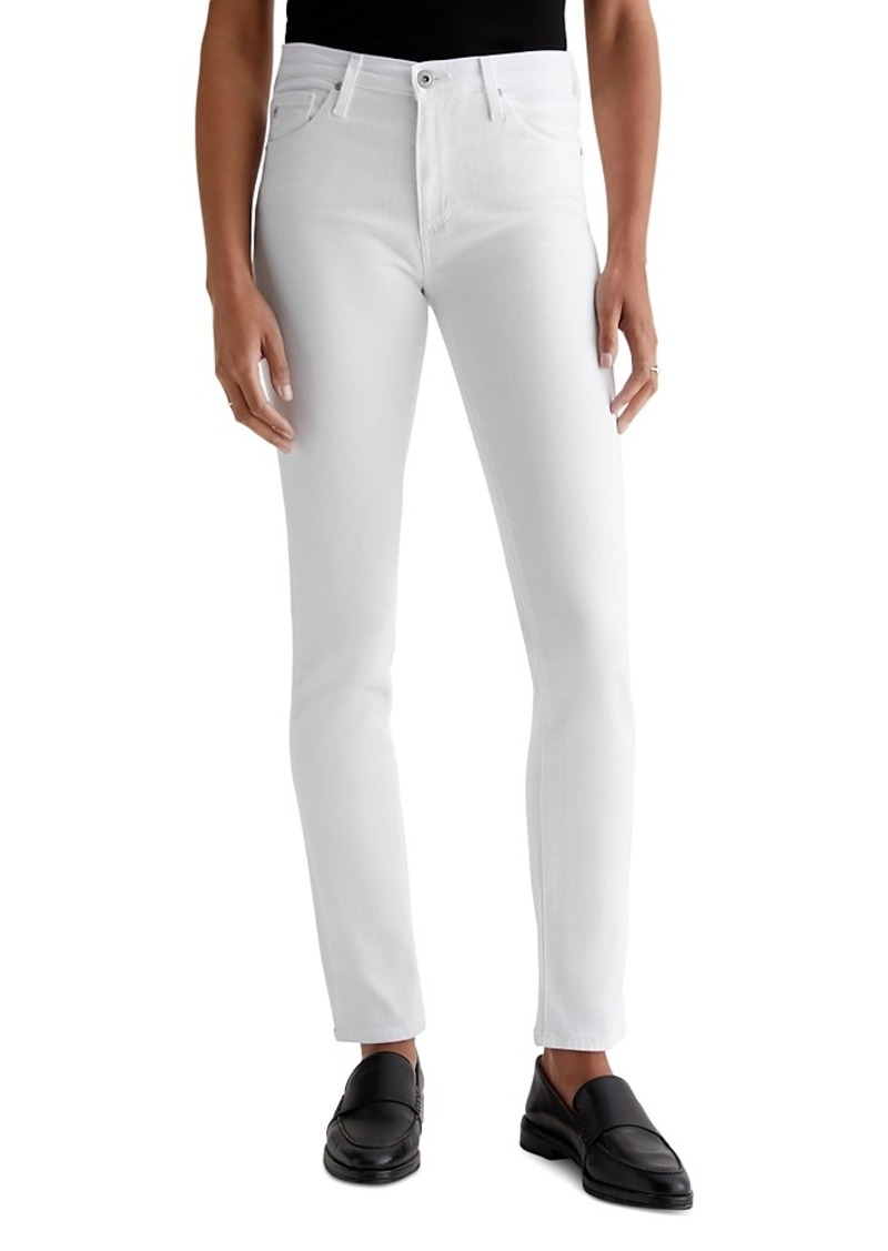 AG Adriano Goldschmied Ag Prima Mid Rise Cigarette Jeans in White