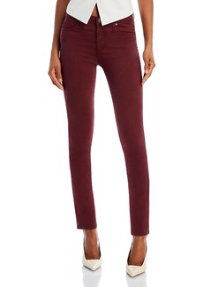 AG Adriano Goldschmied Ag Prima Mid Rise Sateen Cigarette Jeans in Dark Plum