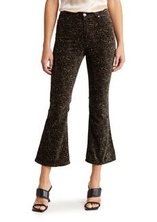 AG Adriano Goldschmied AG Quinne High Waist Crop Flare Leg Pants in Gallant Paisley-Cast Iron/Blk at Nordstrom Rack