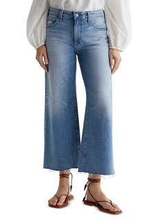 AG Adriano Goldschmied Ag Saige High Rise Wide Leg Cropped Jeans in 22 Years