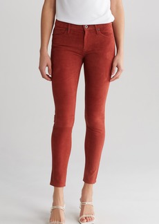 AG Adriano Goldschmied AG The Legging Ankle Skinny Leather Pants in Rust Red at Nordstrom Rack