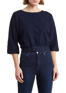 AG Adriano Goldschmied AG UCJ Cotton Double D-Ring Buckle Top in Indigo Knit One at Nordstrom Rack