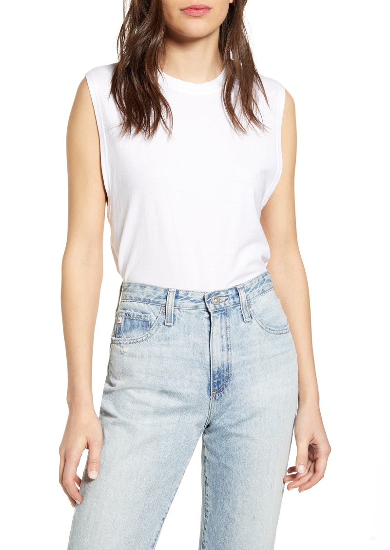 AG Adriano Goldschmied AG Zoey Muscle Tank in True White at Nordstrom Rack