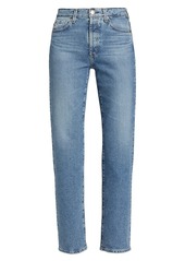 AG Adriano Goldschmied Alexxis High-Rise Straight-Leg Stretch Jeans