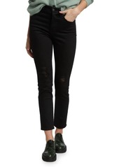 AG Adriano Goldschmied Alexxis High-Rise Stretch Slim Distressed Jeans