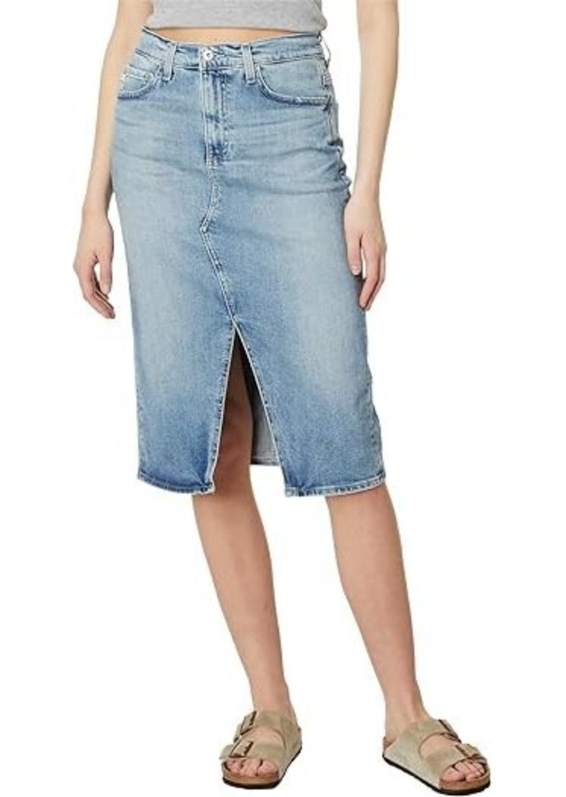 AG Adriano Goldschmied Alicia Midi Denim Skirt