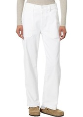 AG Adriano Goldschmied Analeigh High-Rise Straight Crop in Cloud White