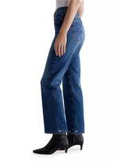 AG Adriano Goldschmied Brinley Mid-Rise Straight-Leg Jeans