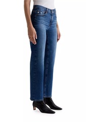 AG Adriano Goldschmied Brinley Mid-Rise Straight-Leg Jeans