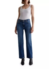 AG Adriano Goldschmied Brinley Mid-Rise Straight-Leg Jeans