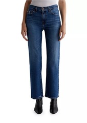 AG Adriano Goldschmied Brinley Mid-Rise Straight-Leg Jeans