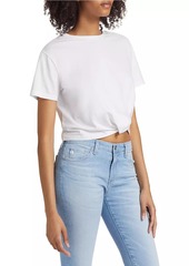 AG Adriano Goldschmied Ciara Cotton-Blend Crop T-Shirt