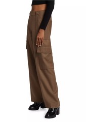 AG Adriano Goldschmied Emrata X AG Amia Wide-Leg Cargo Trousers