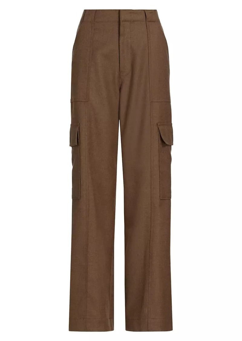 AG Adriano Goldschmied Emrata X AG Amia Wide-Leg Cargo Trousers