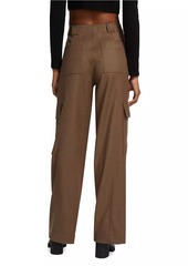 AG Adriano Goldschmied Emrata X AG Amia Wide-Leg Cargo Trousers