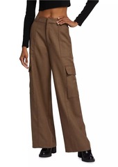 AG Adriano Goldschmied Emrata X AG Amia Wide-Leg Cargo Trousers