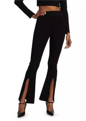 AG Adriano Goldschmied Emrata X AG Morrison Slim-Fit Ribbed Flared Pants