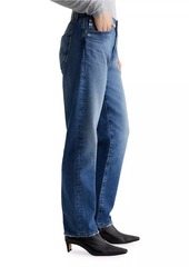 AG Adriano Goldschmied Ex-Boyfriend Mid-Rise Stretch Tapered Jeans