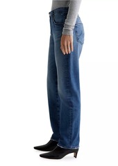 AG Adriano Goldschmied Ex-Boyfriend Mid-Rise Stretch Tapered Jeans