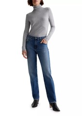 AG Adriano Goldschmied Ex-Boyfriend Mid-Rise Stretch Tapered Jeans